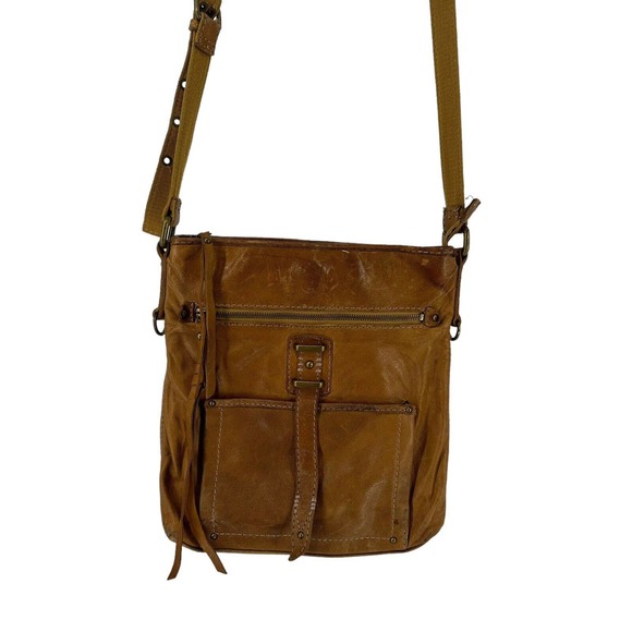 Lucky Brand Bags Lucky Brand Leather Crossbody Bag Brown Distressed